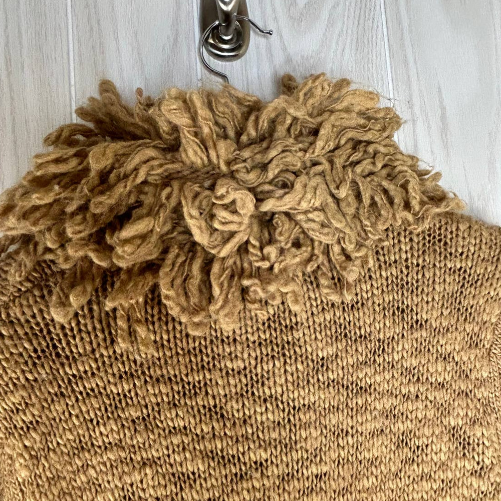 Mercer & Madison Cardigan Sweater Women's Size L Camel Tan Wool Blend Coatigan - Picture 6 of 10